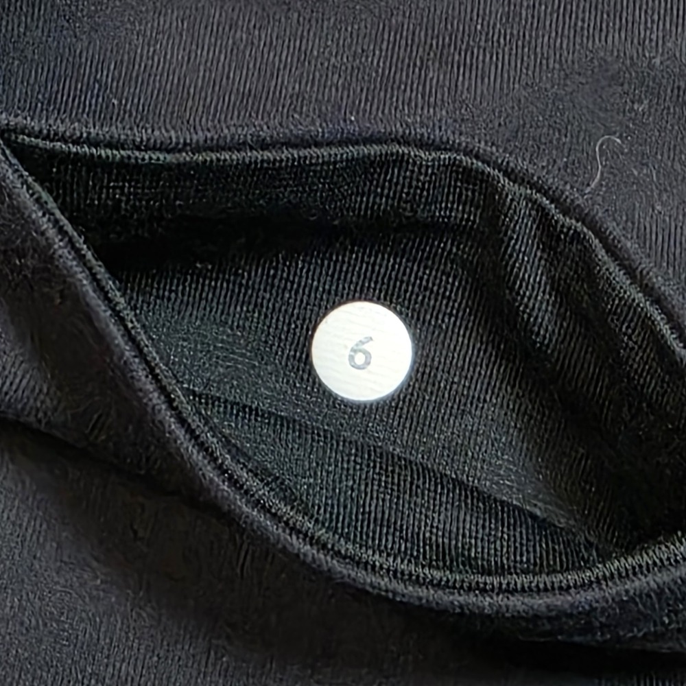 Lululemon Black Full Length Women's Leggings Size 6 - Picture 3 of 5